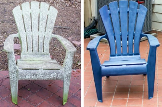 обновление пластикового стула