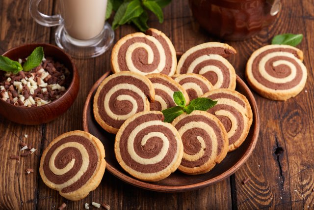 Шоколадно-ванильное печенье рецепт с фото пошагово