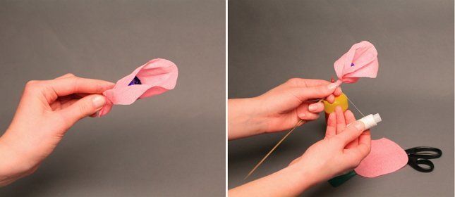 как сделать тюльпаны из бумаги